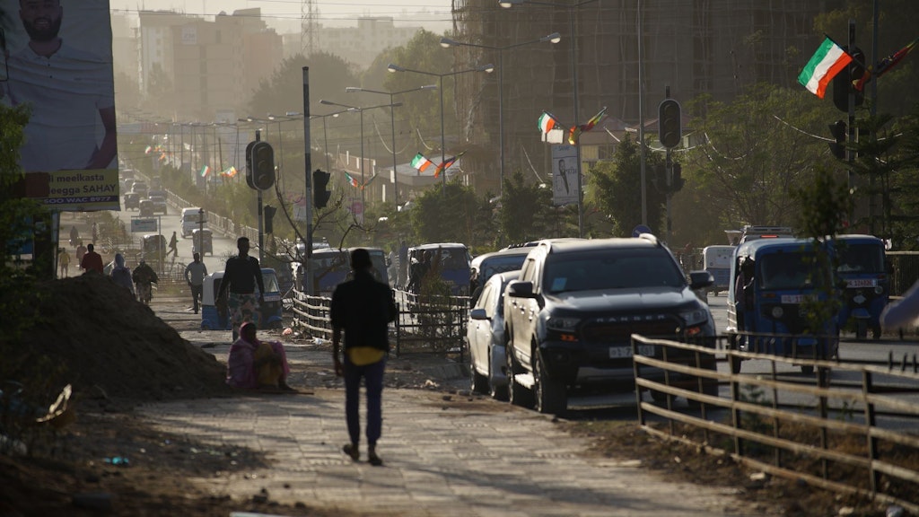 Streets in the fast growing city Jigjiga, Ethiopia