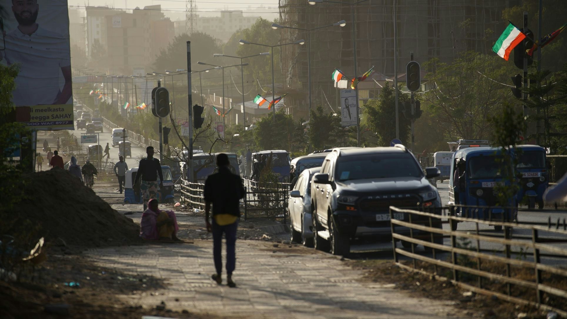 Streets in the fast growing city Jigjiga, Ethiopia 