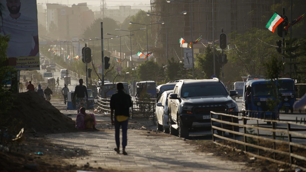 Streets in the fast growing city Jigjiga, Ethiopia 